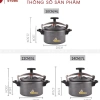Nồi áp suất đa năng SIKMA hợp kim 18-24cm (3-7L) - Đun ga, bếp từ, giảm giá 345k 2