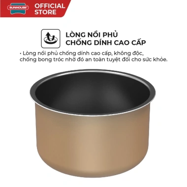 Nồi áp suất đa năng Sunhouse SHD1.657 6L 1.000W chống dính cao cấp, an toàn, giá ưu đãi 1.72tr