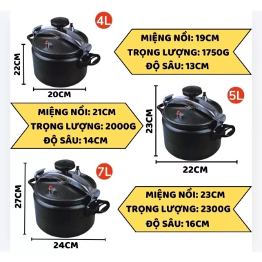 Nồi áp suất đáy từ Fujika – Nấu nhanh mềm, tiết kiệm, dùng mọi bếp, giá 619k 2