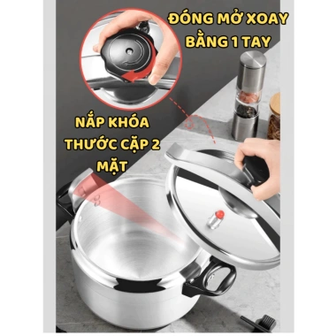 Nồi áp suất đáy từ Fujika – Nấu nhanh mềm, tiết kiệm, dùng mọi bếp, giá 619k 4