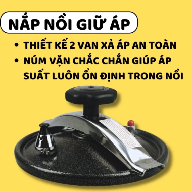 Nồi áp suất đáy từ Fujika – Nấu nhanh mềm, tiết kiệm, dùng mọi bếp, giá 619k 9