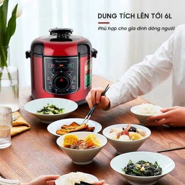 Nồi áp suất điện 6L Nagakawa NAG205 1.000W chống dính Teflon giá 1.424.000 VND