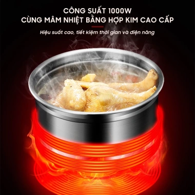 Nồi áp suất điện 6L Nagakawa NAG205 1.000W chống dính Teflon giá 1.424.000 VND