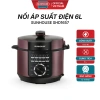 Nồi Áp Suất Điện 6L Sunhouse SHD1.657 1.000W - Xả Áp Nút Ấn Chống Bỏng, Giá Ưu Đãi 1.269.000 VND
