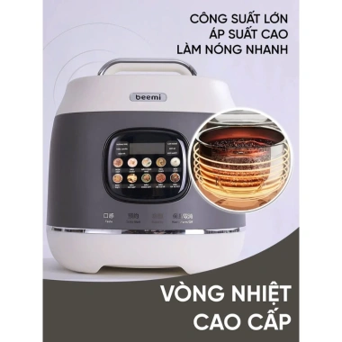 Nồi áp suất điện Beemi 6L đa năng bản mới nhất, bảo hành 12 tháng, giá 1,029,000₫
