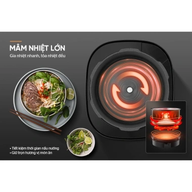 Nôi áp suất điện đa năng Sunhouse SHD1.670-1.550, bảo hành 24 tháng, giảm giá 1,130,000₫ 4