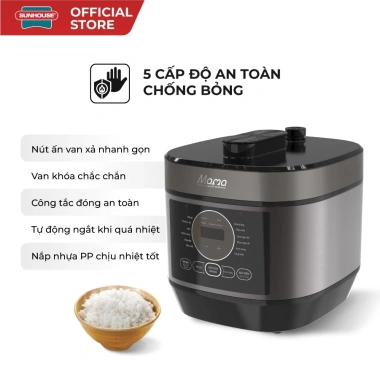 Nôi áp suất điện đa năng Sunhouse SHD1.670-1.550, bảo hành 24 tháng, giảm giá 1,130,000₫ 7