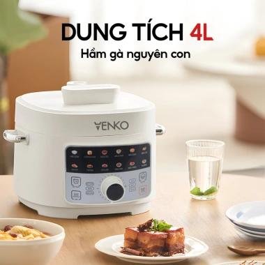 Nồi Áp Suất Điện Đa Năng Venko VK-4L13 - Dung Tích Khủng, Giá chỉ 1,38 triệu