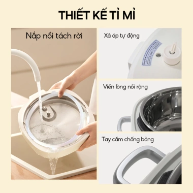 Nồi Áp Suất Điện Đa Năng Venko VK-4L13 - Dung Tích Khủng, Giá chỉ 1,38 triệu