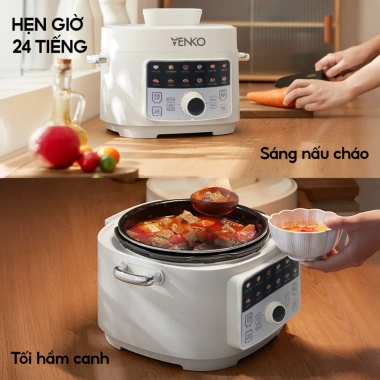 Nồi Áp Suất Điện Đa Năng Venko VK-4L13 - Dung Tích Khủng, Giá chỉ 1,38 triệu