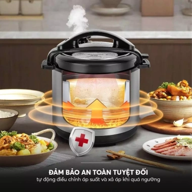 Nồi áp suất điện Elmich 6L đa năng PCE 1.809OL - Nấu nhanh, tiết kiệm, giá chỉ 1.59 triệu