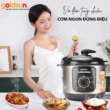 Nồi Áp Suất Điện Goldsun 5L 1.000W Đa Năng GPC5.502 - Giá ưu đãi 1.209.000đ 7
