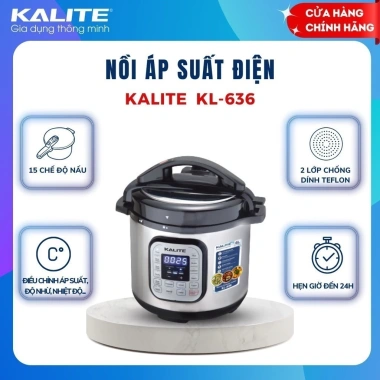 Nồi áp suất điện Kalite KL636 950W 10 chế độ đa năng 6L chống dính - Giá 1.690.000₫, bảo hành 12 tháng 2