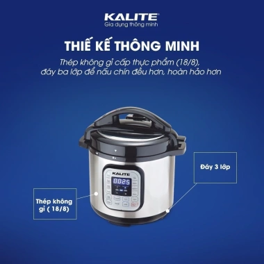 Nồi áp suất điện Kalite KL636 950W 10 chế độ đa năng 6L chống dính - Giá 1.690.000₫, bảo hành 12 tháng 7