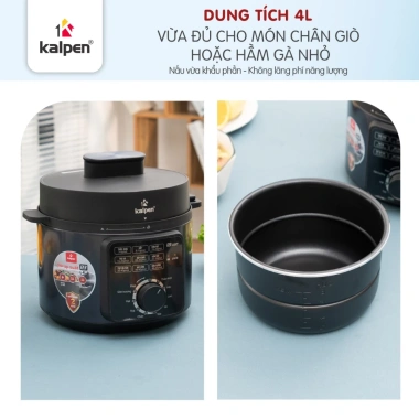 Nồi áp suất điện Kalpen P3 4L - Hàng chính hãng, giảm giá chỉ 1.099.000đ