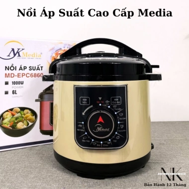 Nồi Áp Suất Điện MEDIA 5L - Hầm, Ninh Xương, Nấu Cháo, Siêu Nhanh, Bảo Hành 12 Tháng 5
