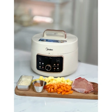 Nồi Áp Suất Điện Midea MPC40.110APA 4L 1.000W – Nấu Hầm Cháo, Giảm Giá 1,05 Triệu
