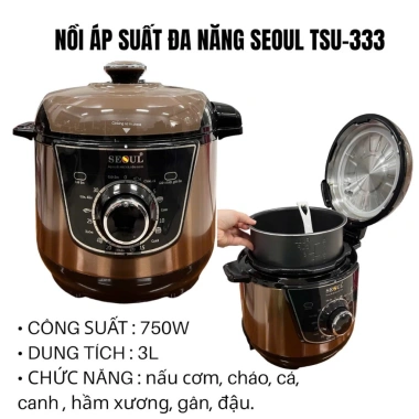 Nồi áp suất điện Seoul TSU-300A - Bảo hành 12 tháng, Giá chỉ 1.199.000đ, Chính hãng 9