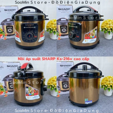 Nồi áp suất điện Sharp ks-216v ks-216s đa năng chuẩn cao cấp - Giá chỉ 945.000₫, giảm mạnh
