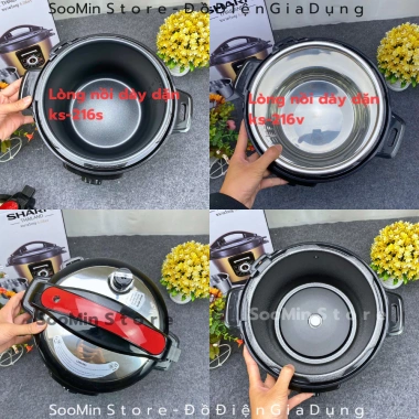 Nồi áp suất điện Sharp ks-216v ks-216s đa năng chuẩn cao cấp - Giá chỉ 945.000₫, giảm mạnh 4 Nồi áp suất điện Sharp ks-216v ks-216s đa năng chuẩn cao cấp - Giá chỉ 945.000₫, giảm mạnh 4