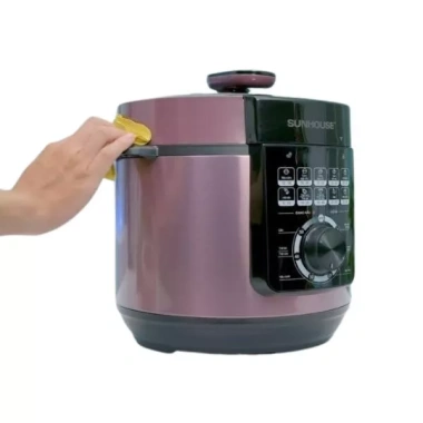 Nồi Áp Suất Điện Sunhouse 6L SHD1.657 1.000W - Xả Áp Nút Ấn, Chống Bỏng, Giá 1.269.000