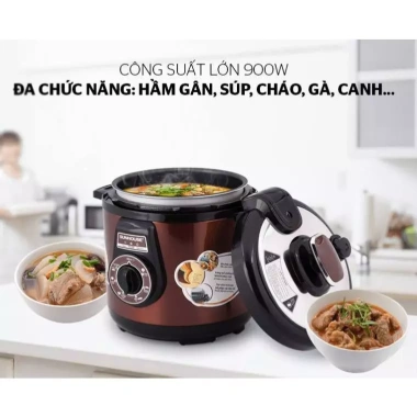 Nồi Áp Suất Điện SUNHOUSE SH1.550 5L 900W Whitford Không Dính, Dễ Vệ Sinh, 1.05 Triệu
