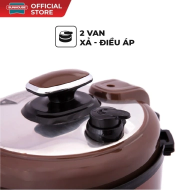 Nồi Áp Suất Điện Sunhouse SH1.550 5L - Nấu Cơm, Canh, Hấp, Hầm, Xả Áp, Bảo Hành 1 Năm, 1.119.000 VND 3