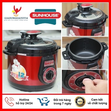 Nồi áp suất điện SUNHOUSE SH1.550/SH152 hẹn giờ, bảo hành 12 tháng, giảm giá – 1.260.000₫