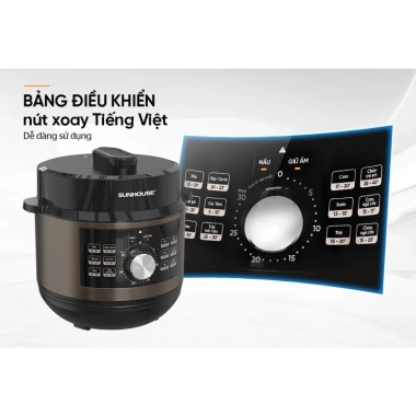 Nồi Áp Suất Điện Sunhouse SHD1.656 6L - Đa năng, Bảo hành 1 năm, Giá 1.315.000₫ 5