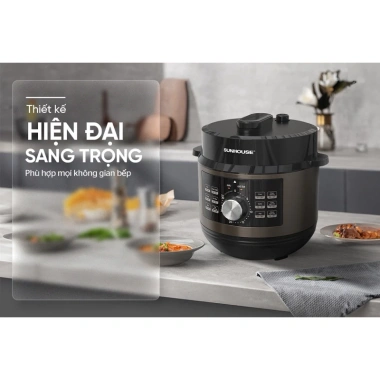 Nồi Áp Suất Điện Sunhouse SHD1.656 6L - Đa năng, Bảo hành 1 năm, Giá 1.315.000₫ 9