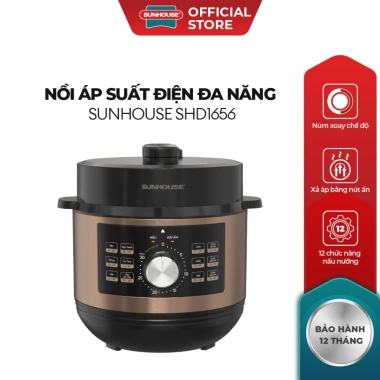 Nối áp suất điện Sunhouse SHD1.656 đa chức năng 12in1 - Xả áp an toàn, giá chỉ 1.675.000đ