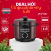 Nồi áp suất điện Sunhouse SHD1.657 6L 1.000W - Lòng nồi chống, giảm giá 1,45 triệu