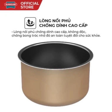Nồi áp suất điện Sunhouse SHD1.657 6L 1.000W - Lòng nồi chống, giảm giá 1,45 triệu