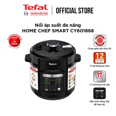 Nồi áp suất điện Tefal Home Chef CY601.868 đa năng - Giá chỉ 2.226.000₫, giảm tới 22%