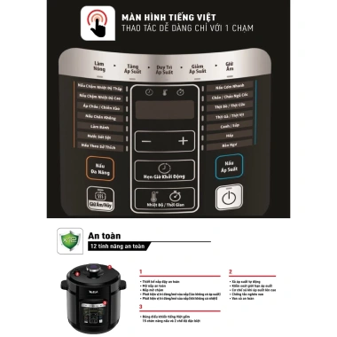 Nồi áp suất điện Tefal Home Chef CY601.868 đa năng - Giá chỉ 2.226.000₫, giảm tới 22%