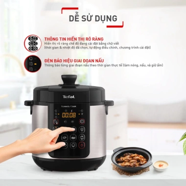 Nồi áp suất điện Tefal Speedy Cook 5L CY222D68 đa năng, chính hãng, BH 2 năm, giá 1.699.000₫ 4