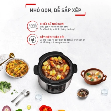 Nồi áp suất điện Tefal Speedy Cook 5L CY222D68 đa năng, chính hãng, BH 2 năm, giá 1.699.000₫ 6