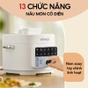 Nồi áp suất điện tử 4L Venko inox 12 chức năng nấu cơm, cháo, lẩu, hầm gà cả con, BH 12 tháng