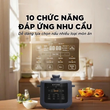Nồi áp suất điện tử SmartChoice 5L 900W Nấu hầm, kho, cháo, súp đa năng giá 1.41tr 5