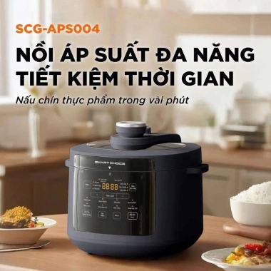 Nồi áp suất điện tử SmartChoice 5L 900W Nấu hầm, kho, cháo, súp đa năng giá 1.41tr 10