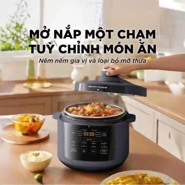 Nồi áp suất điện tử SmartChoice APS004 5L 900W 10 chế độ nấu đa năng - Chỉ 1.39 triệu