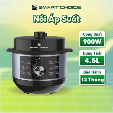 Nồi áp suất điện tử SmartChoice APS004 5L 900W 10 chế độ nấu đa năng - Chỉ 1.39 triệu