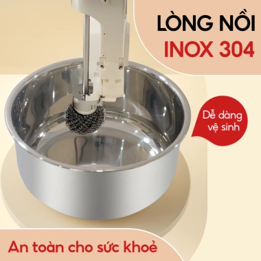 Nồi Áp Suất Điện VENKO 4L 1.300W Chính Hãng Đa Năng Nấu Cơm, Hầm Xương, Cháo