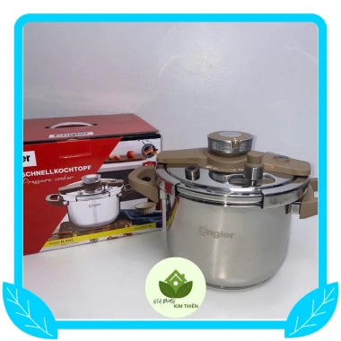 Nồi áp suất Engler EL9.112 6L inox 304, 3 cấp an toàn, dùng mọi bếp - Giá 1.550.000