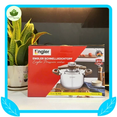 Nồi áp suất Engler EL9.112 6L inox 304, 3 cấp an toàn, dùng mọi bếp - Giá 1.550.000