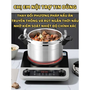 Nồi áp suất Fujika 4-5-7L hợp kim nhôm, dùng mọi bếp, BH 12 tháng, giá chỉ 469.000₫