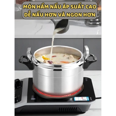 Nồi áp suất Fujika 4-5-7L hợp kim nhôm, dùng mọi bếp, BH 12 tháng, giá chỉ 469.000₫