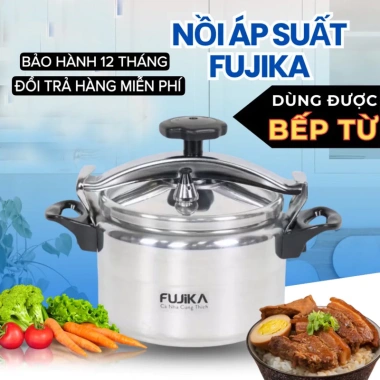 Nồi áp suất FUJIKA 4-7L bếp từ, bếp ga – bảo hành 12 tháng, giá 425.000₫