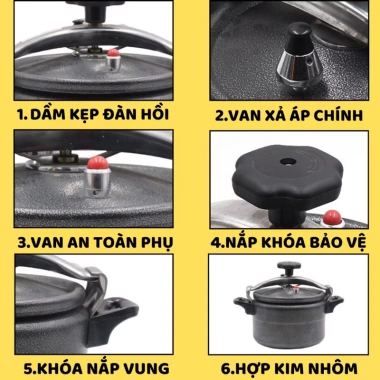Nồi áp suất Fujika đáy từ 4-7L, dùng mọi bếp, bảo hành 12 tháng, giá 426.000₫ 3 Nồi áp suất Fujika đáy từ 4-7L, dùng mọi bếp, bảo hành 12 tháng, giá 426.000₫ 3
