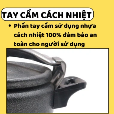 Nồi áp suất Fujika đáy từ đa năng 4-7L, dùng được mọi bếp, bảo hành 12 tháng - Giá chỉ 489.000₫